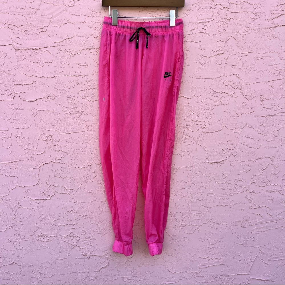 Nike Air Joggers Parachute Pants Track Pants Hot Pink Neon Sheer